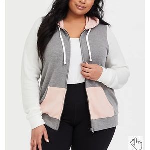Torrid Color Block Hoodie